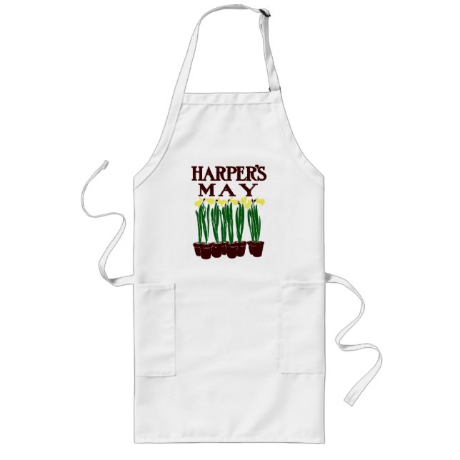Harper's 1899 Edward Penfield Daffodils Long Apron (Front)