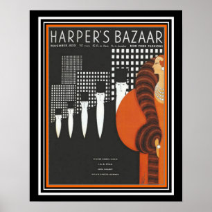 Harper's Bazaar Art Deco Cover 16 x 20 Poster