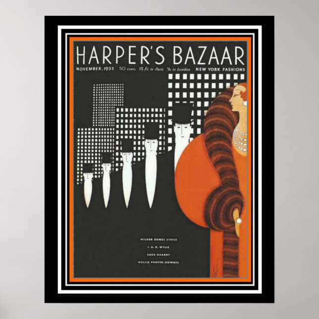 Harper's Bazaar Art Deco Cover 16 x 20 Poster (Front)