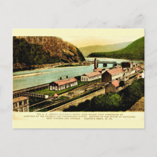 Harpers Ferry Armoury Vintage Reproduction Postcar Postcard