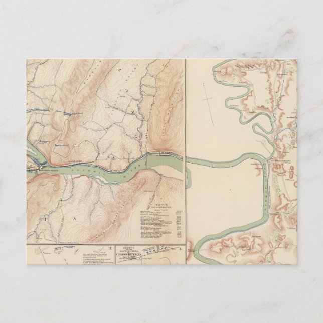 Harper's Ferry, Hagerstown, Funkstown Postcard (Front)