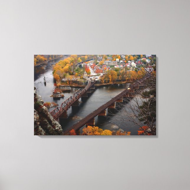 Harpers Ferry in the Fall Canvas Print (Front)