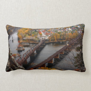 Harpers Ferry in the Fall Lumbar Pillow