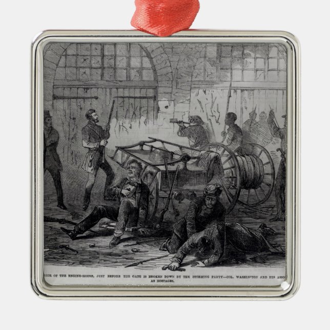 Harper's Ferry Insurrection Metal Ornament (Front)