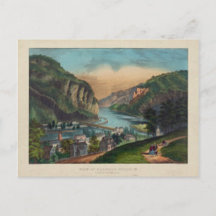 Harpers Ferry Jefferson County West Virginia 1859 Postcard