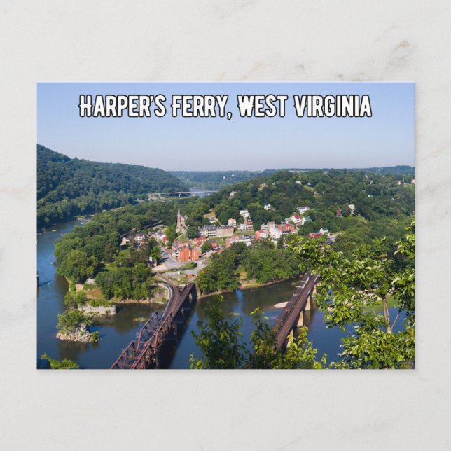 Harper's Ferry West Virginia Travel Postcard (Front)