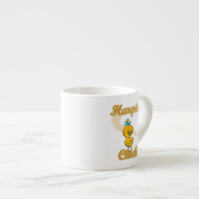 Harpist Chick Espresso Cup (Front Right)