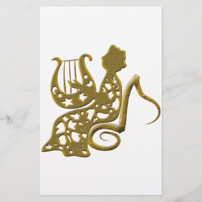 Harpist Stationery (Front)