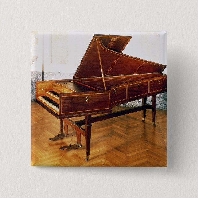 Harpsichord belonging to Franz Joseph Haydn 2 Inch Square Button (Front)
