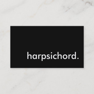 harpsichord. business card