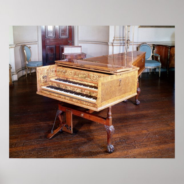Harpsichord, by Jacob Kirckman, English, 1766 Poster (Front)