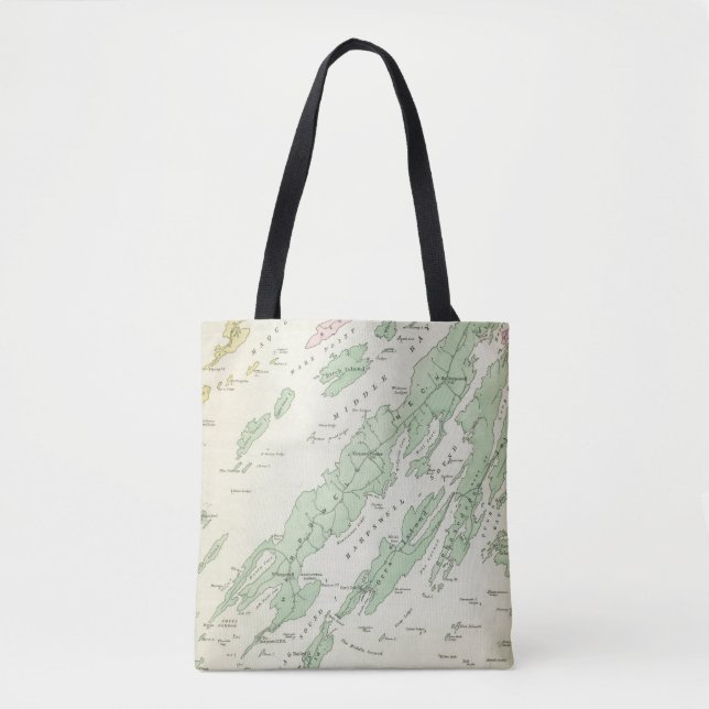 Harpswell, adjacent islands tote bag (Front)
