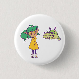 Harpy and Pumpkin 1 Inch Round Button