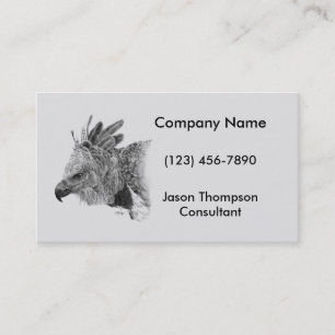 Harpy Eagle Drawing Business Card