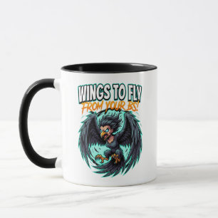 Harpy Wings To Fly Funny Mythical Creature Humor Mug