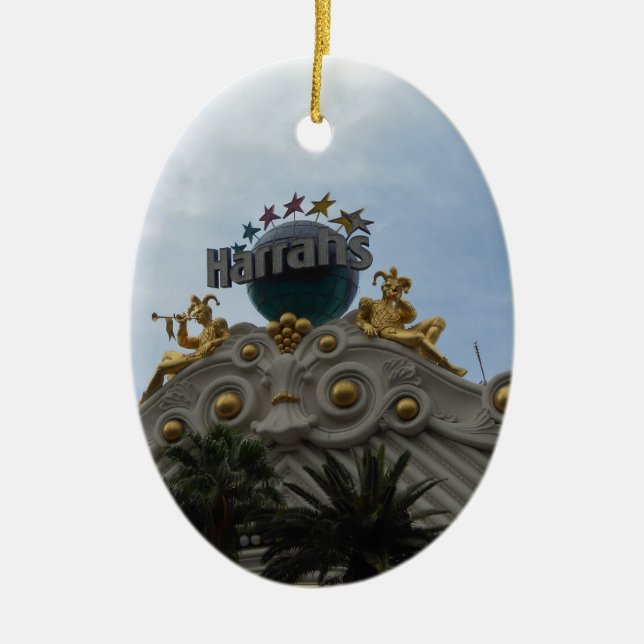 Harrah's Las Vegas Ceramic Ornament (Front)