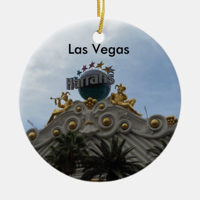 Harrah's Las Vegas Ceramic Ornament (Front)
