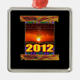 Harrell family reunion necklace metal ornament