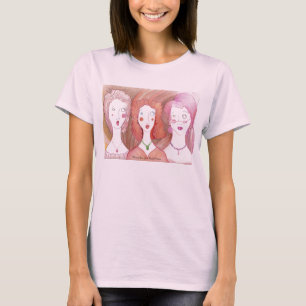 Harried Trio ladies baby doll T T-Shirt