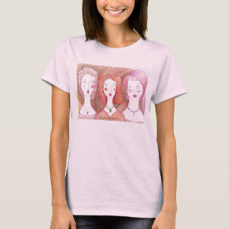 Harried Trio ladies baby doll T T-Shirt