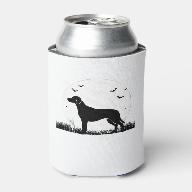 Harrier Dog � Halloween Moon Silhouette Classic T- Can Cooler (Can Front)