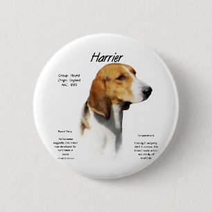 Harrier History Design 2 Inch Round Button