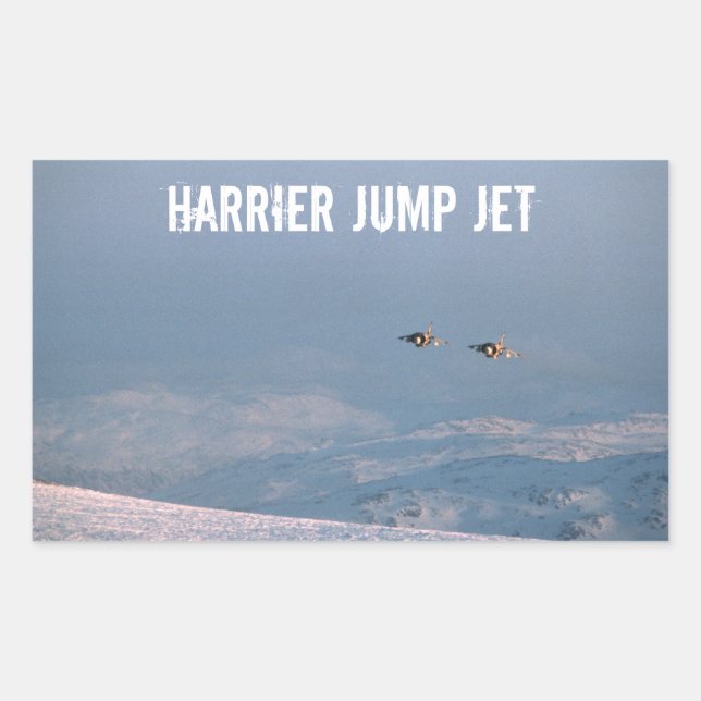 Harrier Jump Jet Sticker (Front)