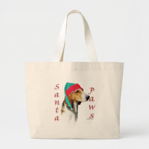 Harrier Santa Paws Large Tote Bag