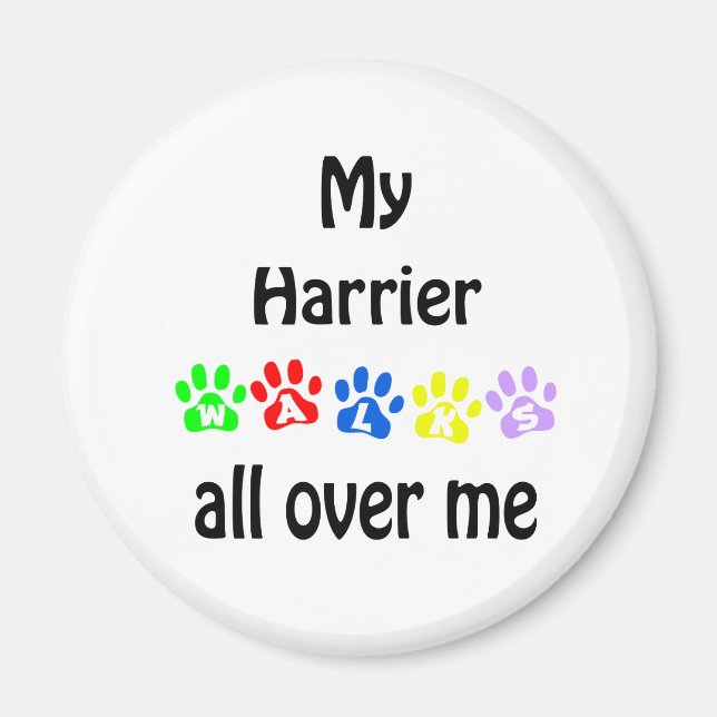 Harrier Walks Design Magnet (Front)