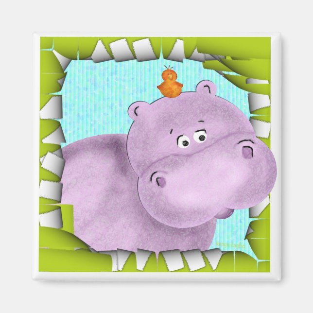 Harriet The Hippo Magnet (Front)