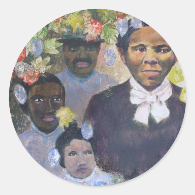 Harriet Tubman Classic Round Sticker (Front)