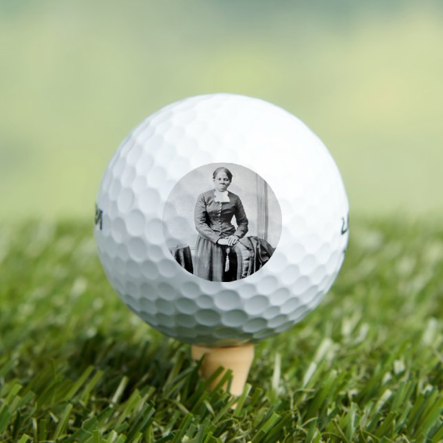 Harriet Tubman Conductor Underground Railroad Golf Balls (Insitu Tee)