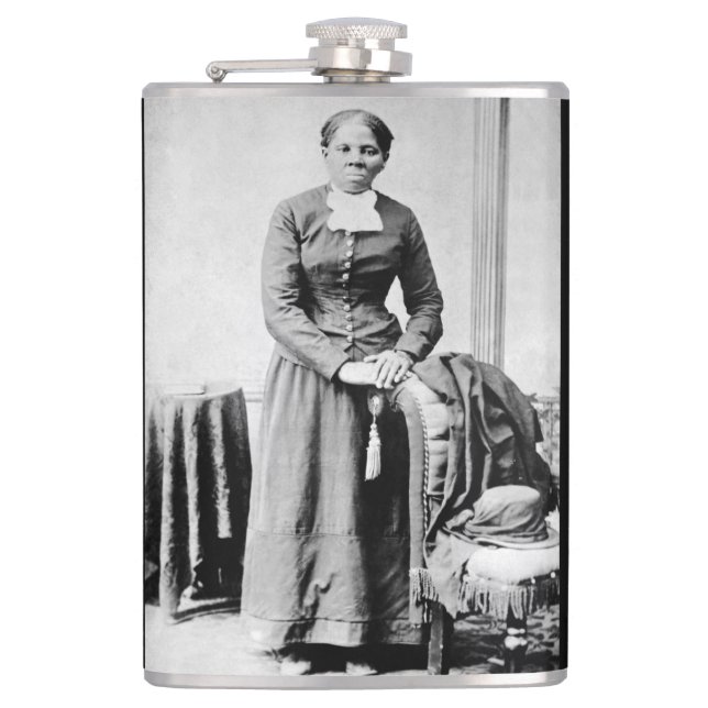 Harriet Tubman Conductor Underground Railroad Hip Flask (Front)