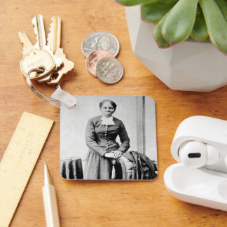 Harriet Tubman Conductor Underground Railroad Keychain