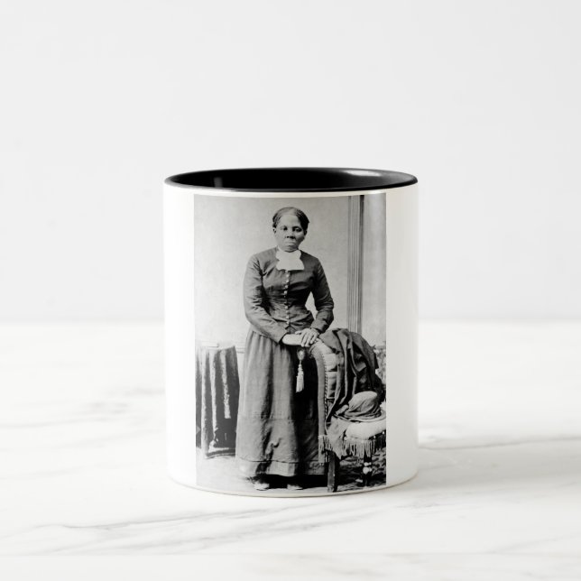 Harriet Tubman Conductor Underground Railroad Two-Tone Coffee Mug (Center)