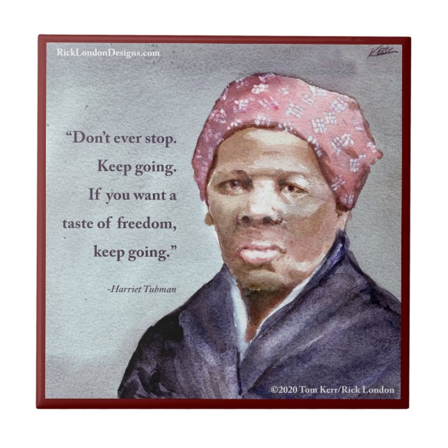 Harriet Tubman & Quote Tile (Front)
