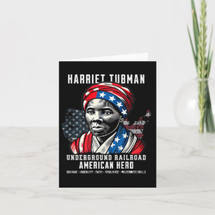 Harriet Tubman Underground Railroad American Hero  Card