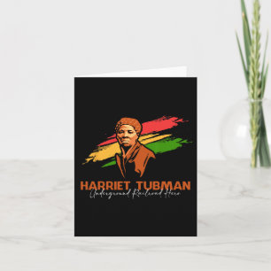 Harriet Tubman Underground Railroad Hero Black His Card