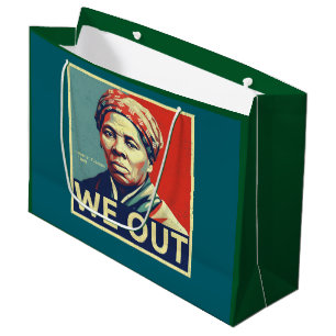 Harriet Tubman We Out Freedom Historic Portrait Large Gift Bag
