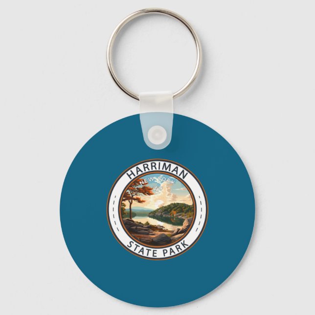 Harriman State Park New York Badge _1  Keychain (Front)