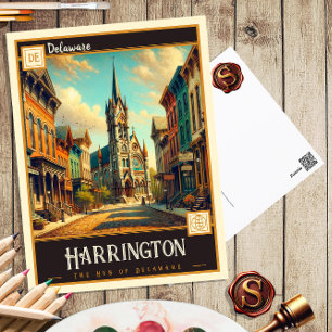 Harrington, Delaware Vintage Postcard