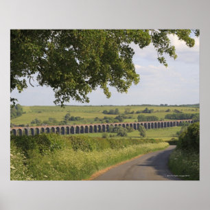 Harringworth Viaduct, Rutland.  Also known as Poster