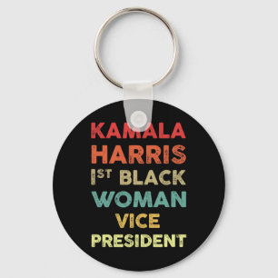Harris 1st Black Woman Vice President 2020 Keychain