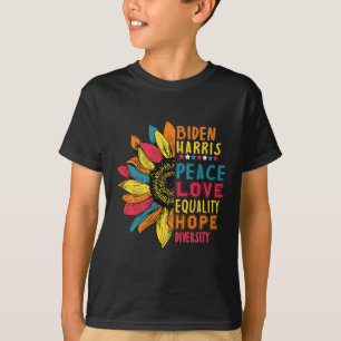Harris 2020 Peace Love Equality Hope Diversity 1  T-Shirt