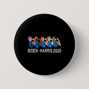 Harris 2020 Rosie Riveter Election Women Support G 2 Inch Round Button