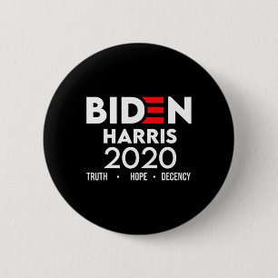 Harris 2020 Truth Hope Decency Shirt Vintage Elect 2 Inch Round Button