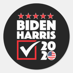 Harris 2020 Usa Election Democrat Party Political  Classic Round Sticker