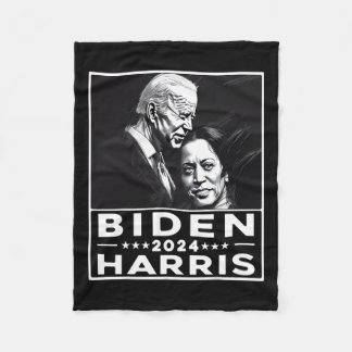 Harris 2024 47th President Election Joe Biden Kama Fleece Blanket