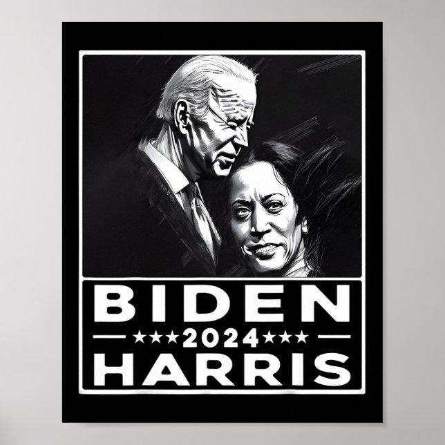 Harris 2024 47th President Election Joe Biden Kama Poster (Front)