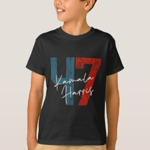 Harris 2024 47th President Save Democracy Us Flag T-Shirt